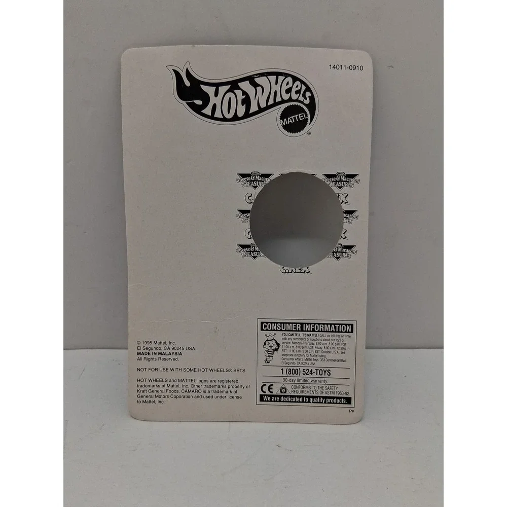 1993 Hot Wheels Camaro C.Rex Racer Kraft Treasures 14011 NO MILK CAP HC32